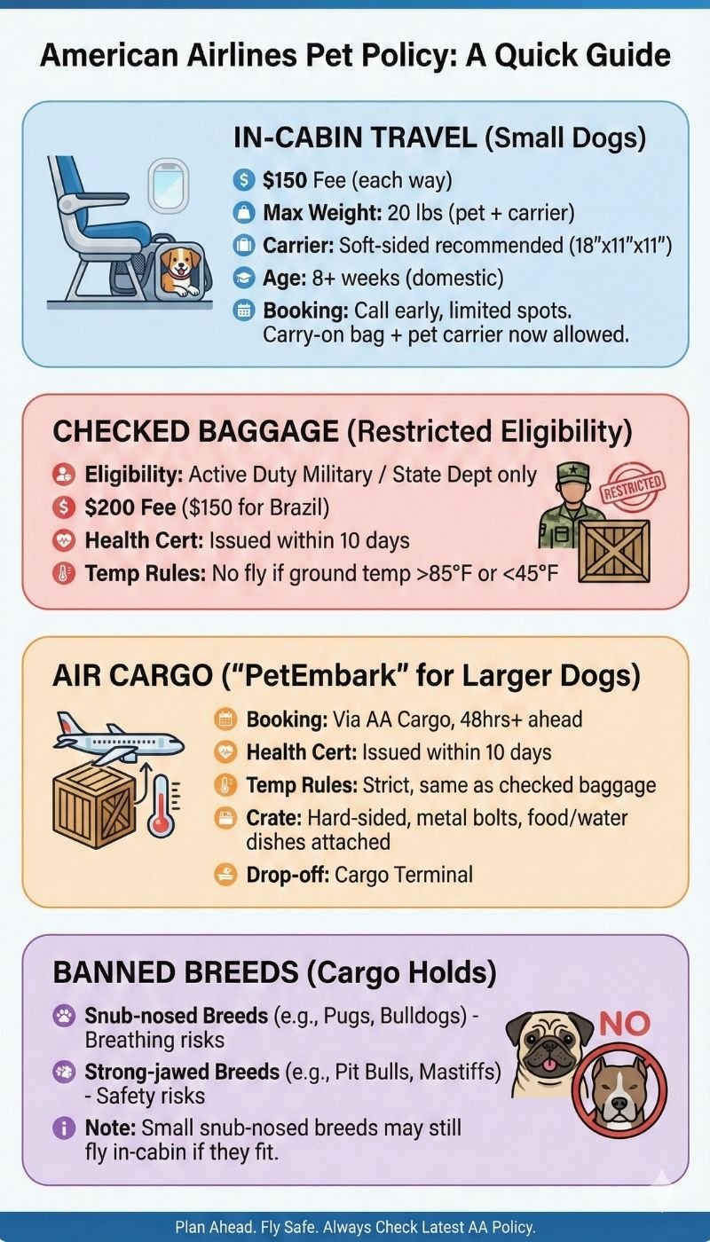 American Airlines Pet Policy