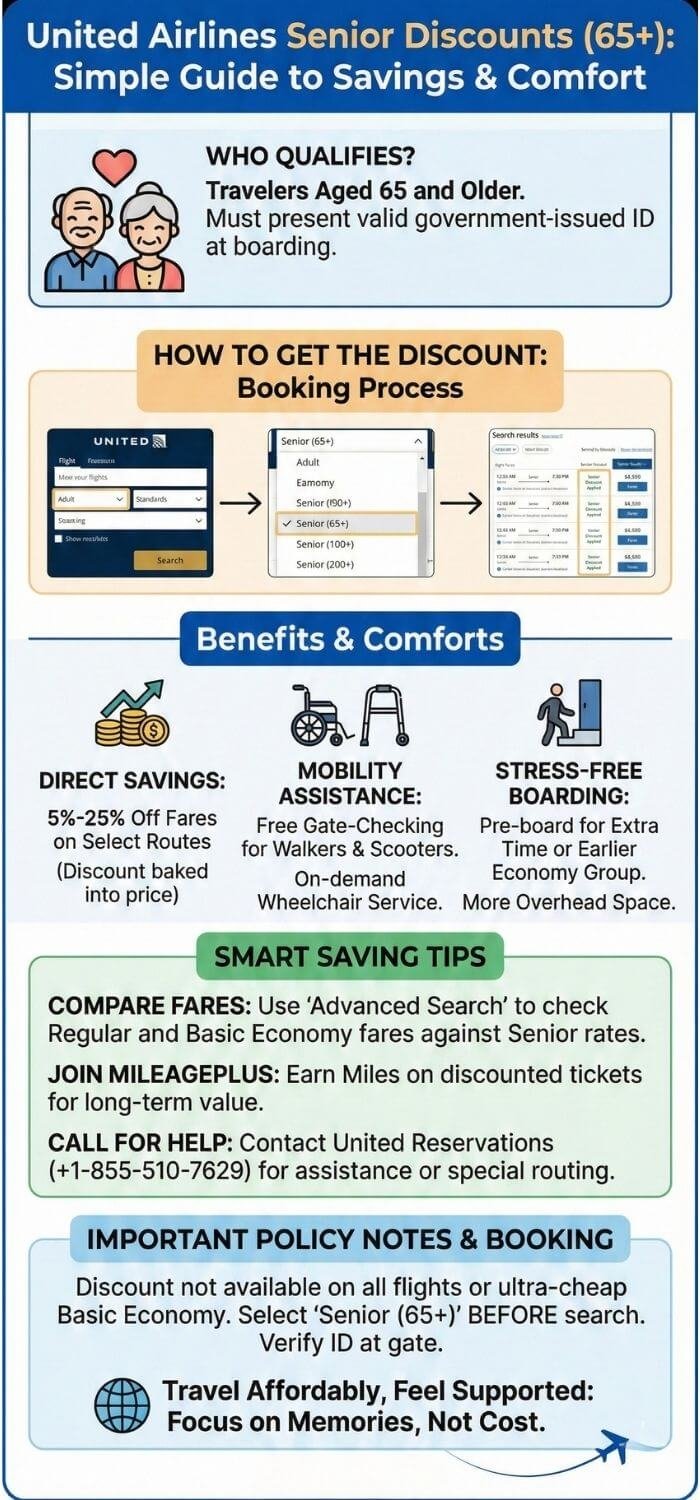 United Airlines Senior Discounts 