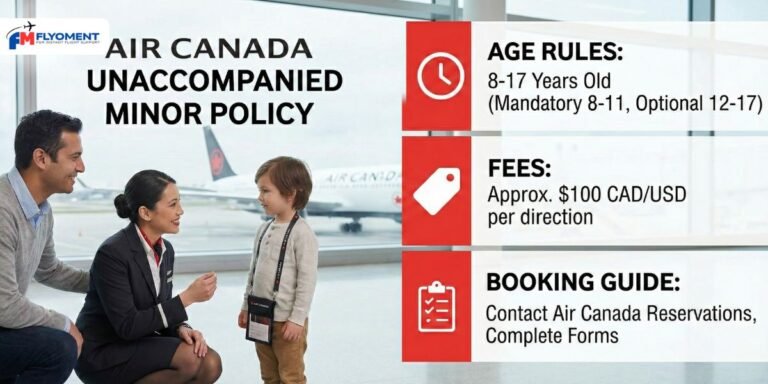 Read more about the article Air Canada Unaccompanied Minor Policy – Age Rules, Fees & Booking Guide