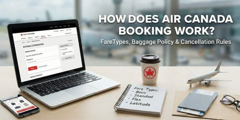 Read more about the article How Does Air Canada Booking Work? Fare Types, Baggage Policy & Cancellation Rules