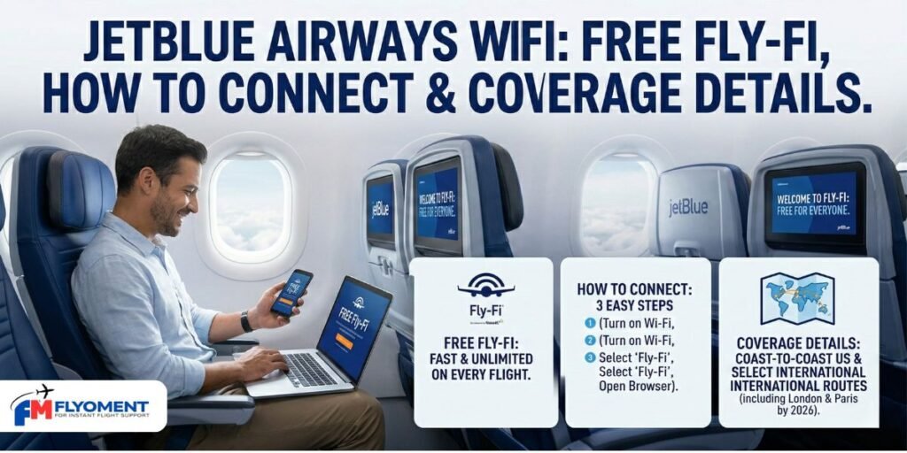 Jetblue Airways Wifi: Free Fly-Fi, How to Connect & Coverage Details