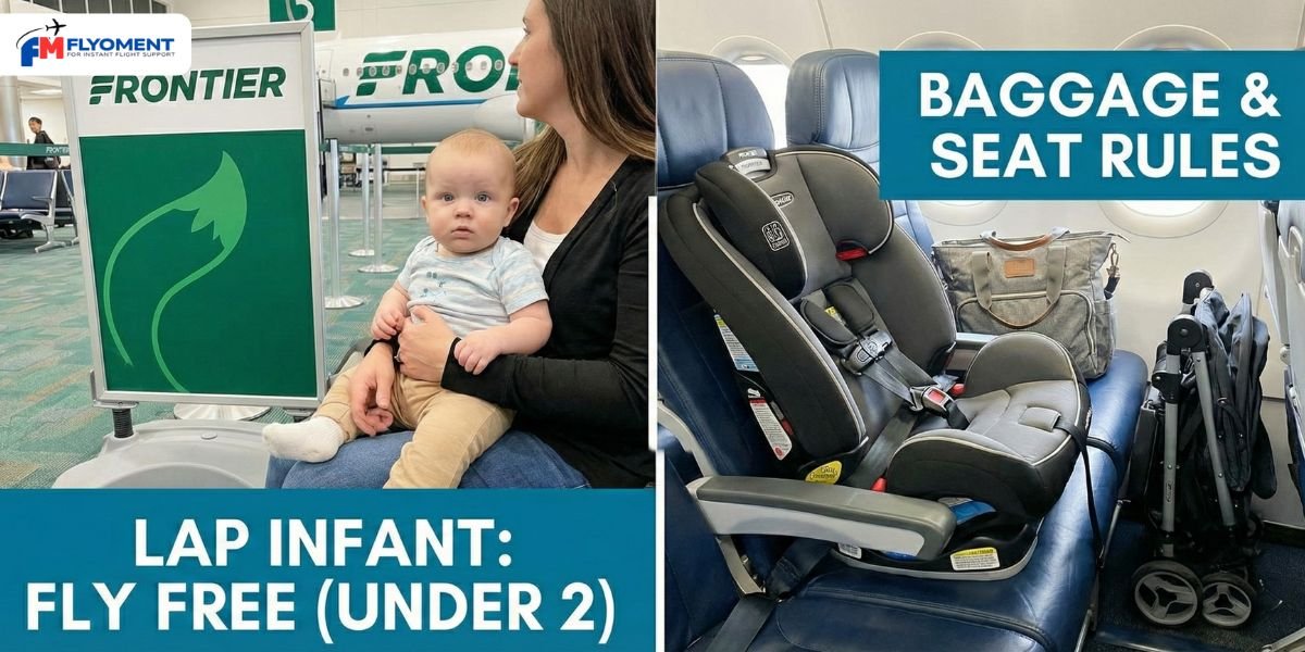 You are currently viewing Can Babies Fly Free on Frontier Airlines? Infant Policy, Baggage & Seat Rules