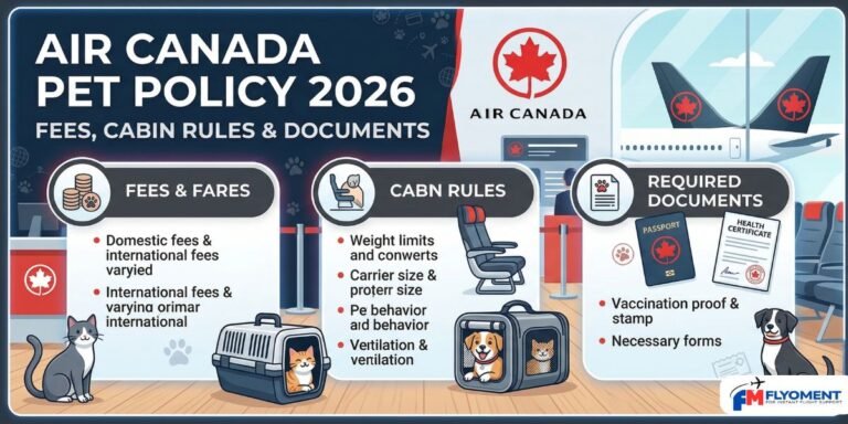 Read more about the article Air Canada Pet Policy 2026: Fees, Cabin Rules & Documents