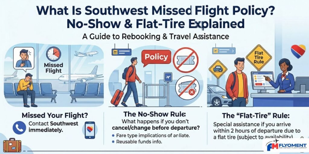 What Is Southwest Missed Flight Policy? No-Show And Flat-Tire Explained