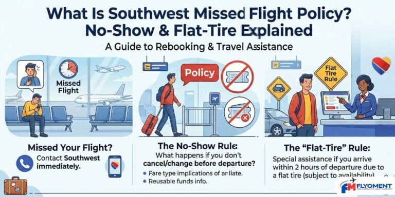 Read more about the article What Is Southwest Missed Flight Policy? No-Show And Flat-Tire Explained