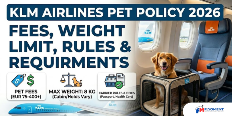 Read more about the article KLM Airlines Pet Policy 2026: Fees, Weight Limit, Rules & Requirements