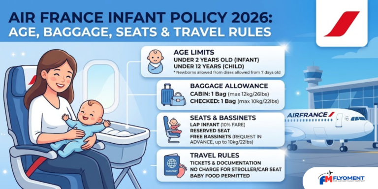 Read more about the article Air France Infant Policy 2026: Age, Baggage, Seats & Travel Rules