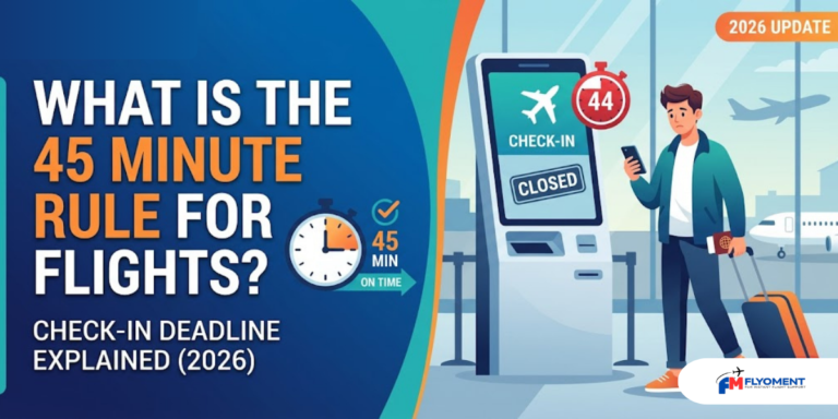 Read more about the article What Is the 45 Minute Rule for Flights? Check-In Deadline Explained (2026)
