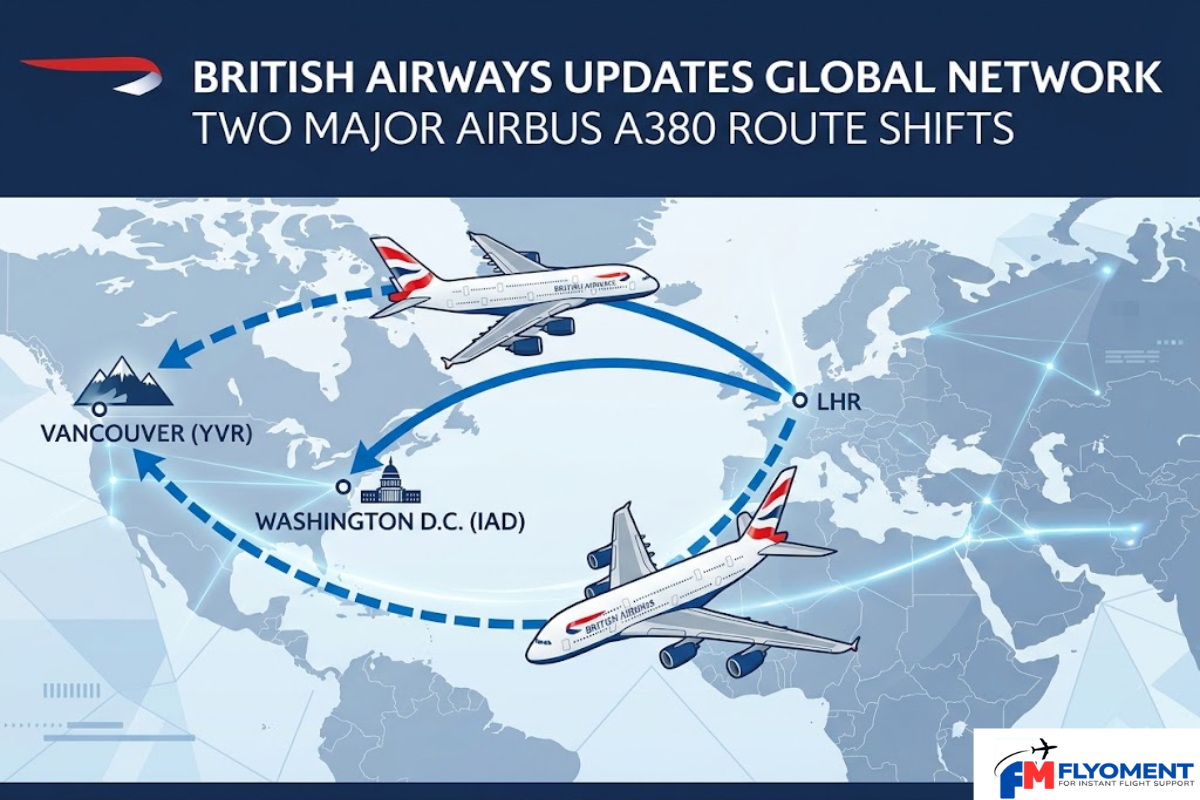 Read more about the article British Airways Updates Global Network with Two Major Airbus A380 Route Shifts 