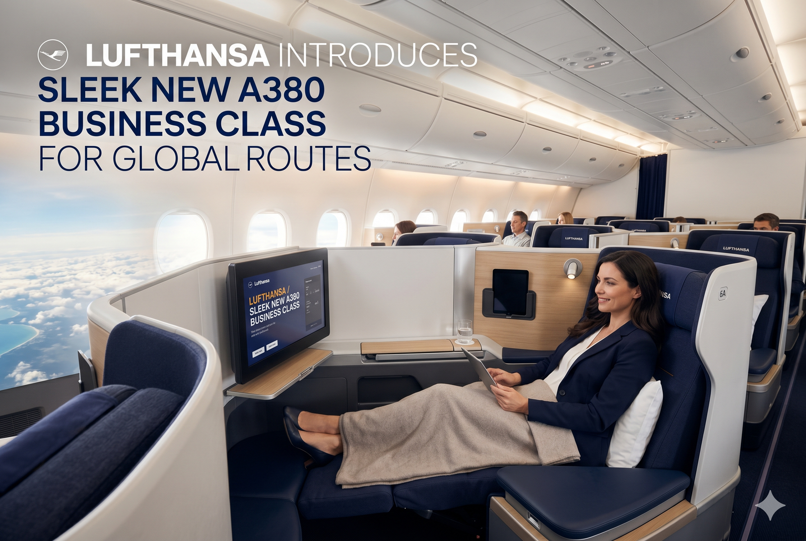 Read more about the article Lufthansa Introduces Sleek New A380 Business Class for Global Routes
