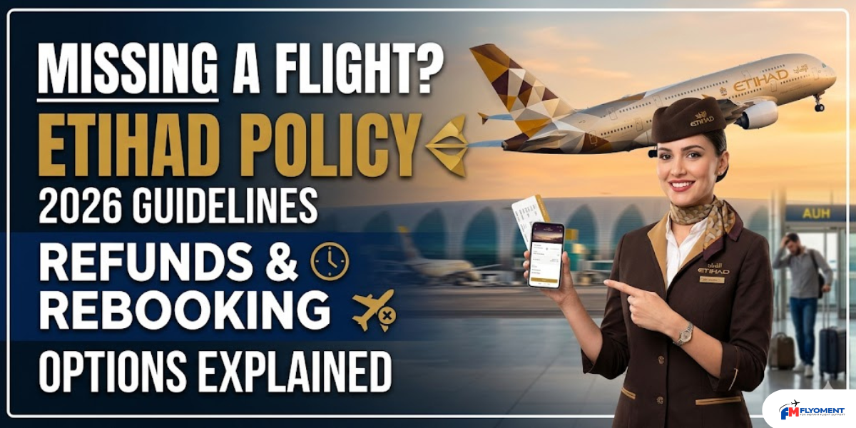 Read more about the article Etihad Airways Missed Flight Policy 2026 – Refunds & Rebooking Options