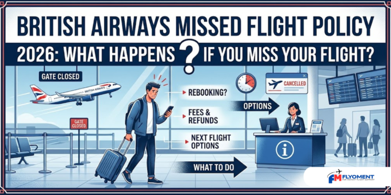 Read more about the article British Airways Missed Flight Policy 2026: What Happens If You Miss Your Flight?