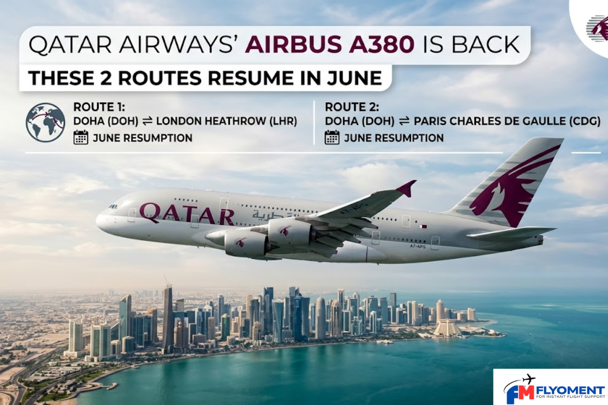 Qatar Airways' Airbus A380 Returns on 2 Routes From June 2026