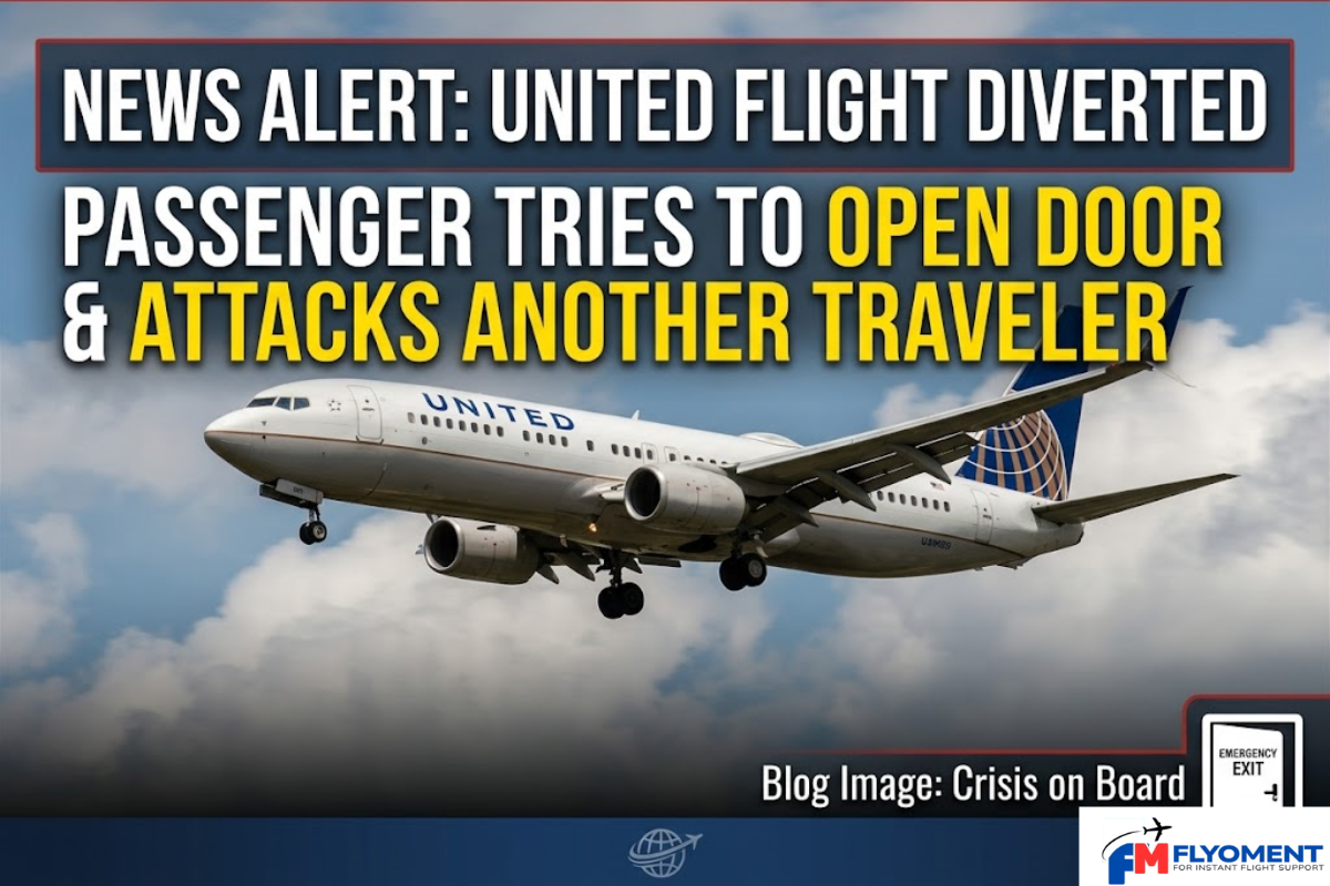 Read more about the article United Airlines Flight Diverts After Passenger Tries To Open Door & Attacks Another Traveler