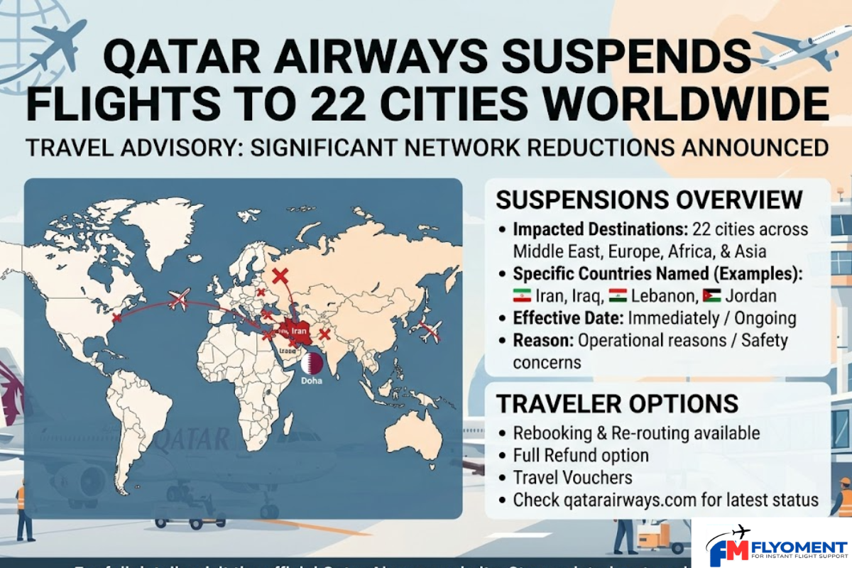 You are currently viewing Qatar Airways Suspends Flights To 22 Cities Worldwide