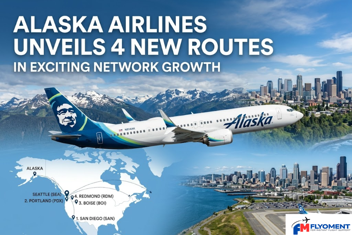 You are currently viewing Alaska Airlines Unveils 4 New Routes In Exciting Network Growth