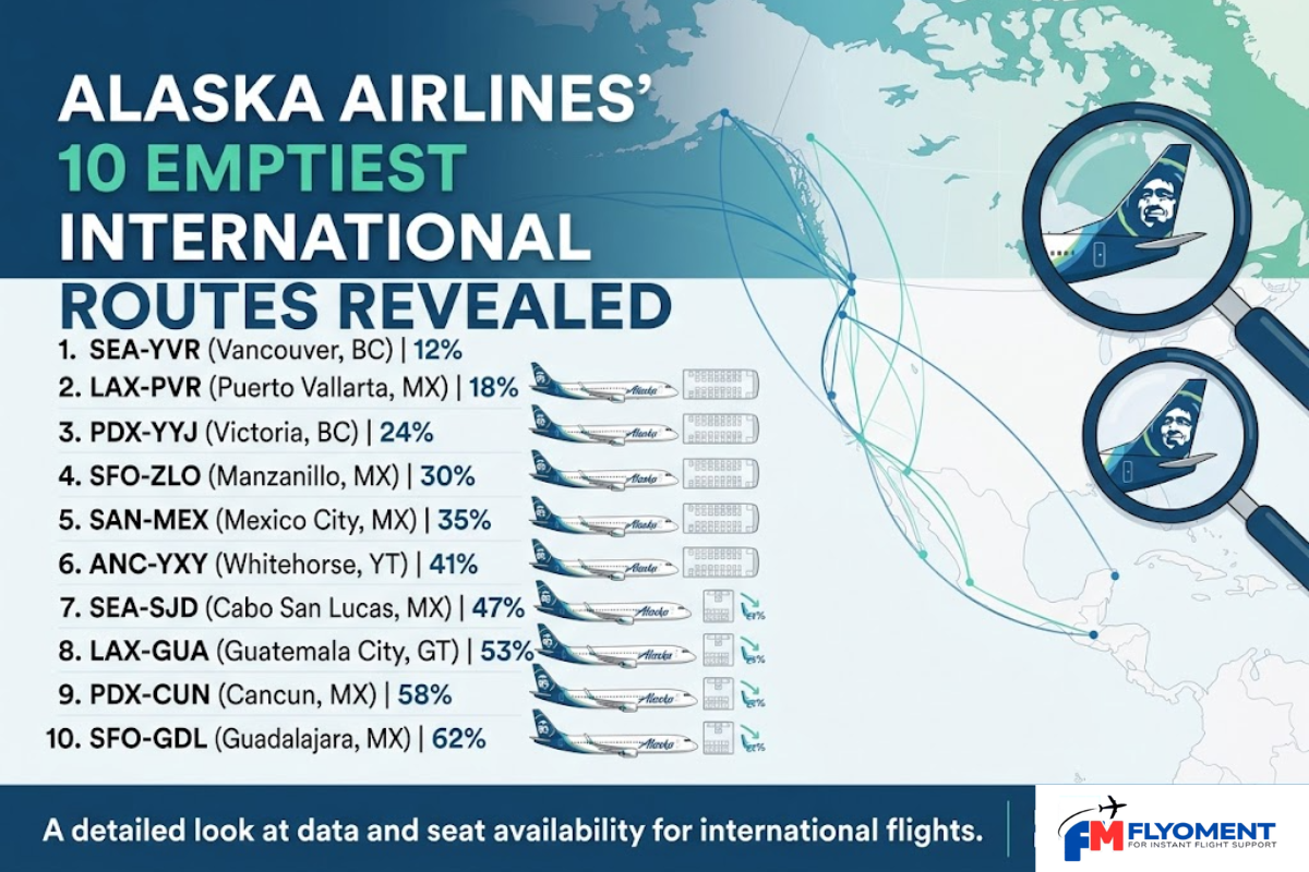 You are currently viewing Alaska Airlines’ 10 Emptiest International Routes Revealed