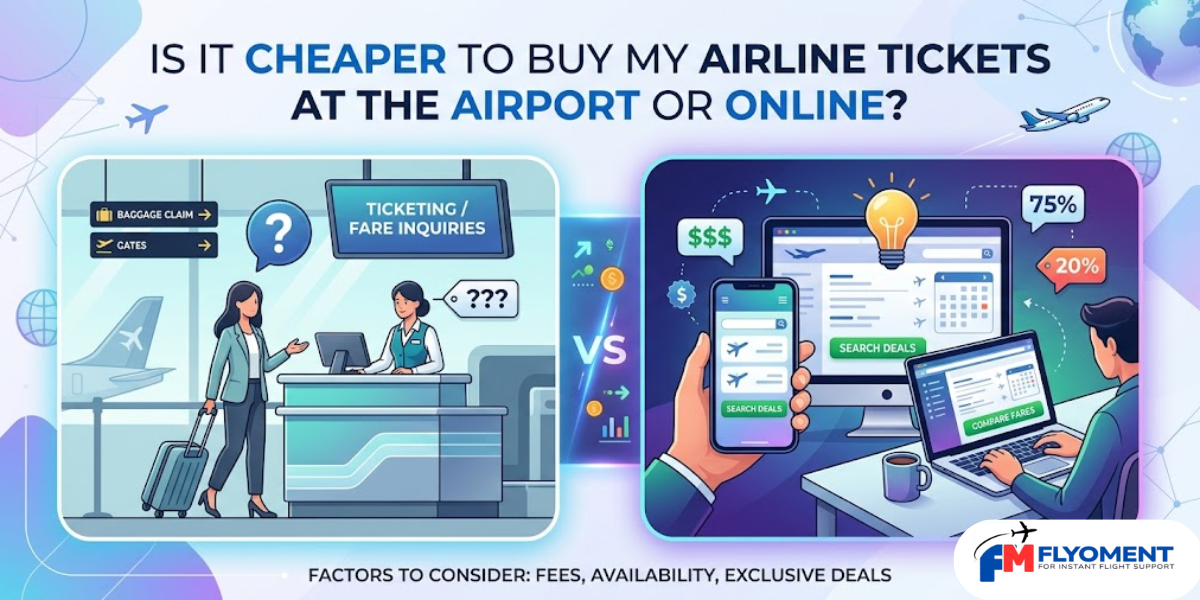 Read more about the article Is It Cheaper to Buy My Airline Tickets at the Airport or Online?