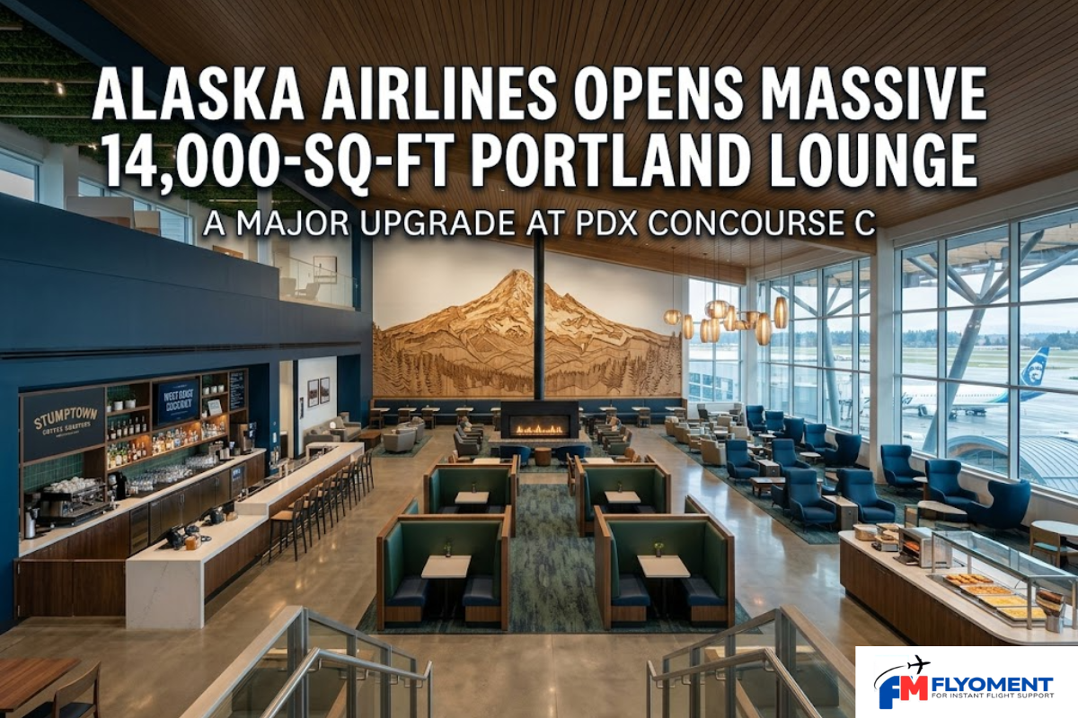 Read more about the article Alaska Airlines Unveils Stunning 14,000-Square-Foot Portland Lounge, Even Bigger Seattle Lounge On The Way