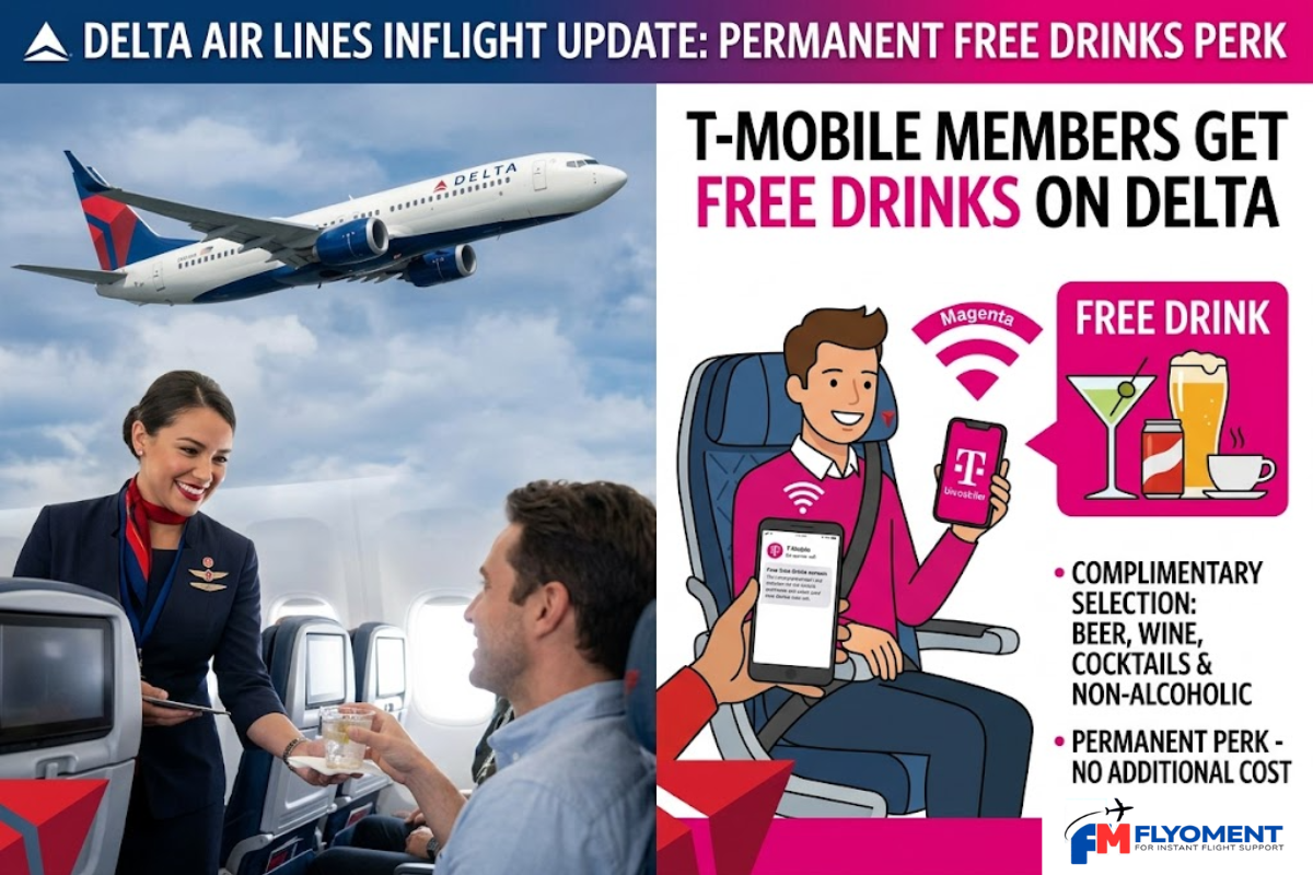Read more about the article Delta Air Lines Adds Free Inflight Drinks As Permanent Perk For T-Mobile Members