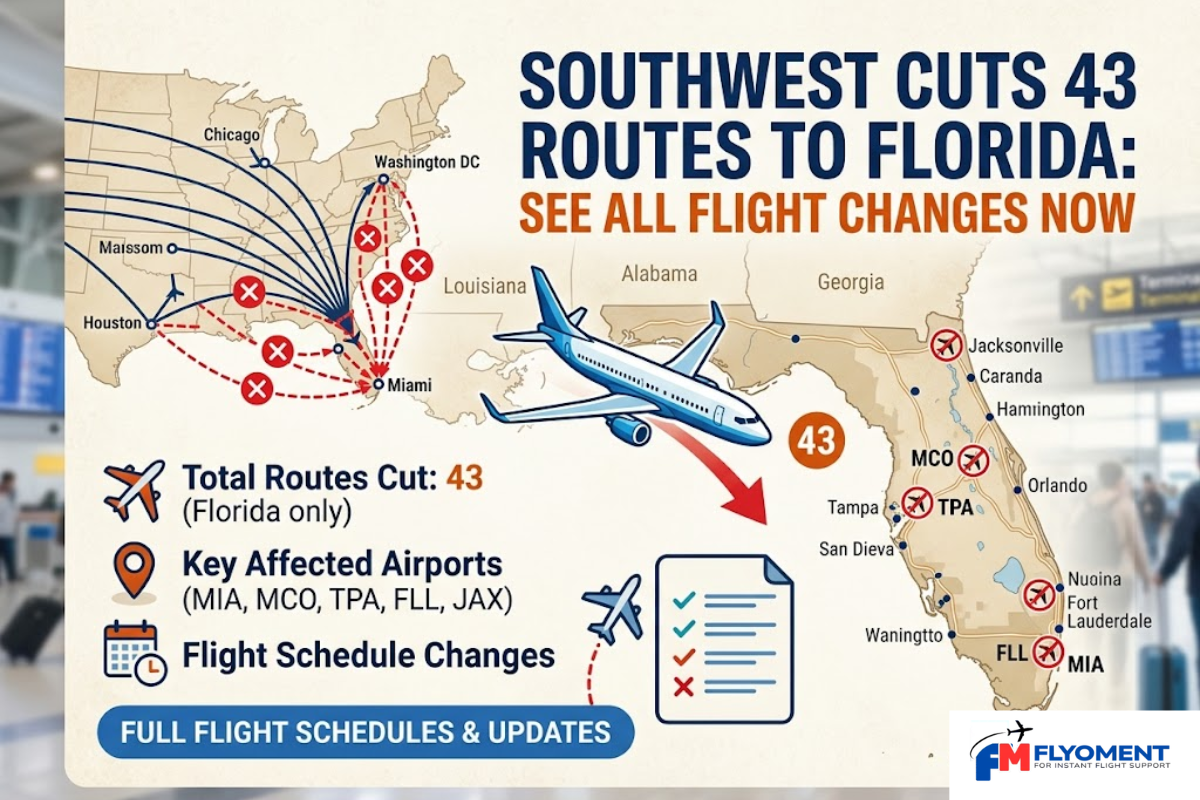 Read more about the article Southwest Cuts 43 Routes To Florida: See All Flight Changes Now
