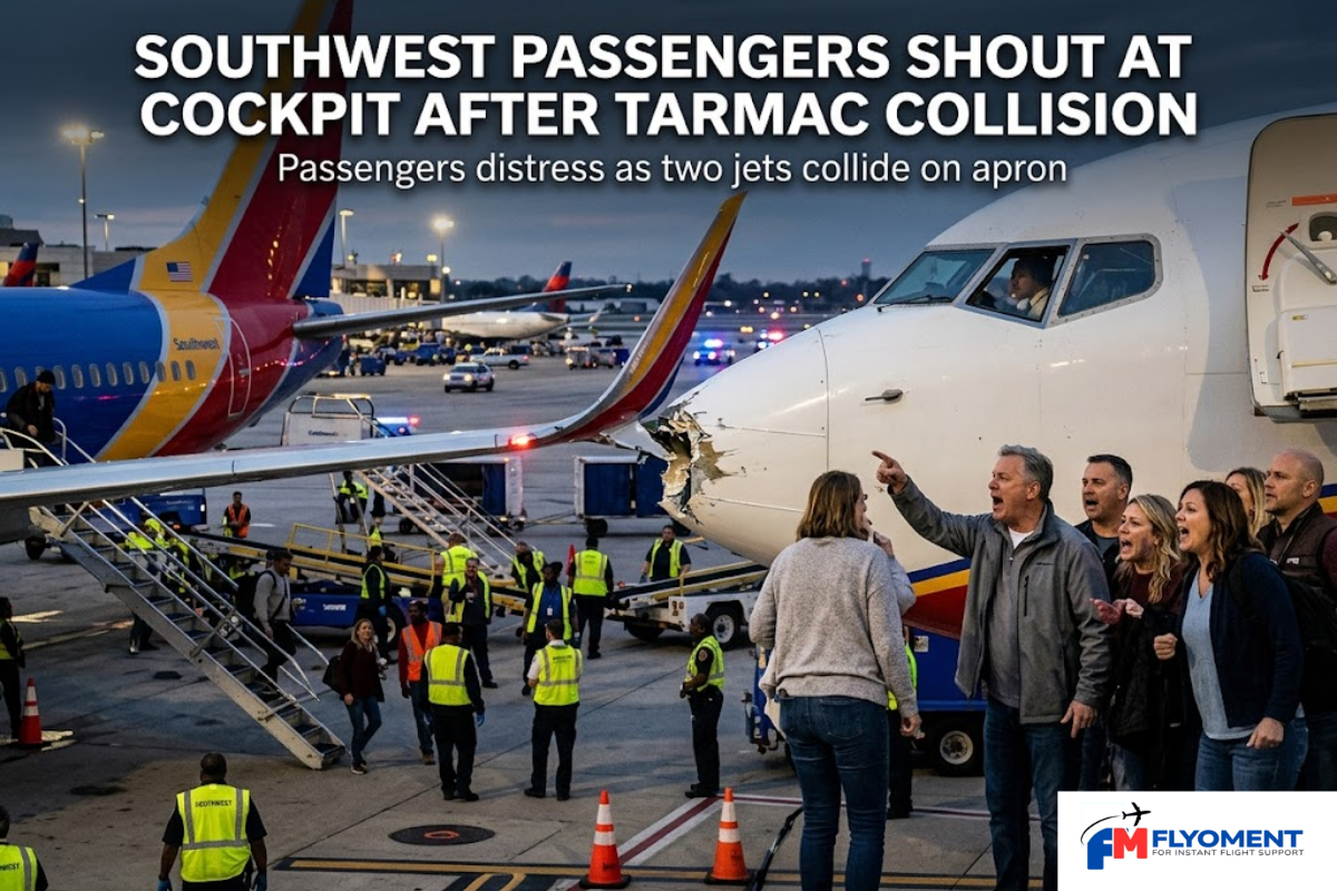 Read more about the article Southwest Passengers Shout At Cockpit To Stop After 2 Jets Collide On Tarmac