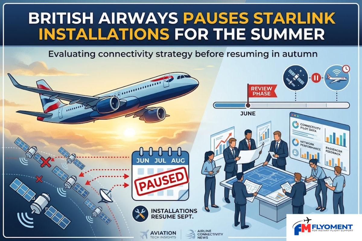 Read more about the article British Airways Pauses Starlink Installations For The Summer