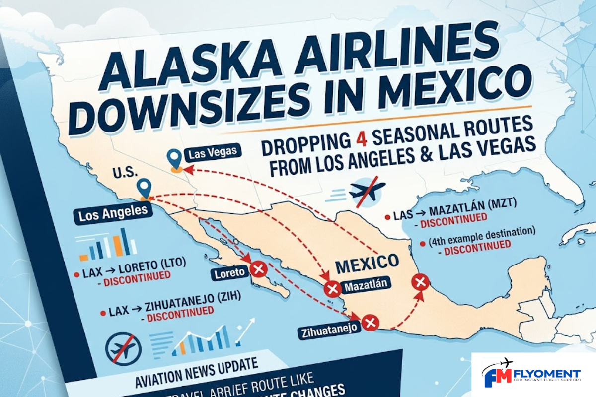 Read more about the article Alaska Airlines Downsizes In Mexico By Dropping 4 Seasonal Routes From Los Angeles & Las Vegas