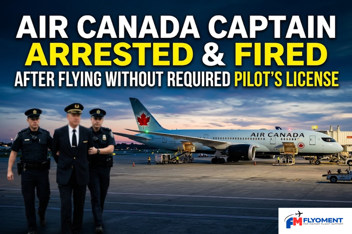 Read more about the article Air Canada Captain Arrested & Fired After Flying Without Required Pilot’s License