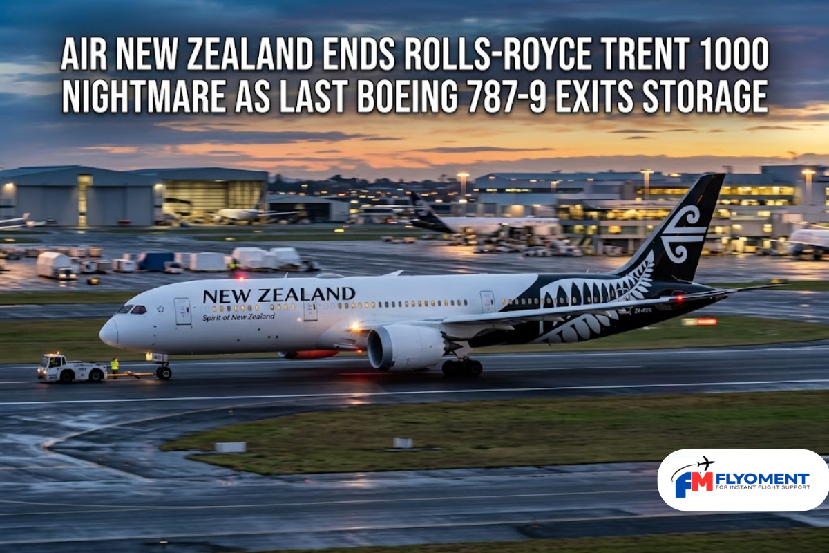 Read more about the article Air New Zealand Ends Rolls-Royce Trent 1000 Nightmare As Last Boeing 787-9 Exits Storage